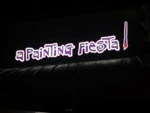 A Painting Fiesta Custom LED Storefront Sign