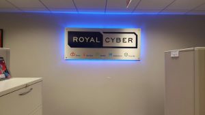 Houston Lighted Signs Royal Cyber Indoor Lobby Sign Backlit 300x169